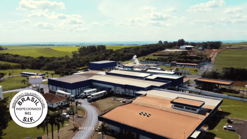 Vista aérea da fazenda Oranges Alimentos